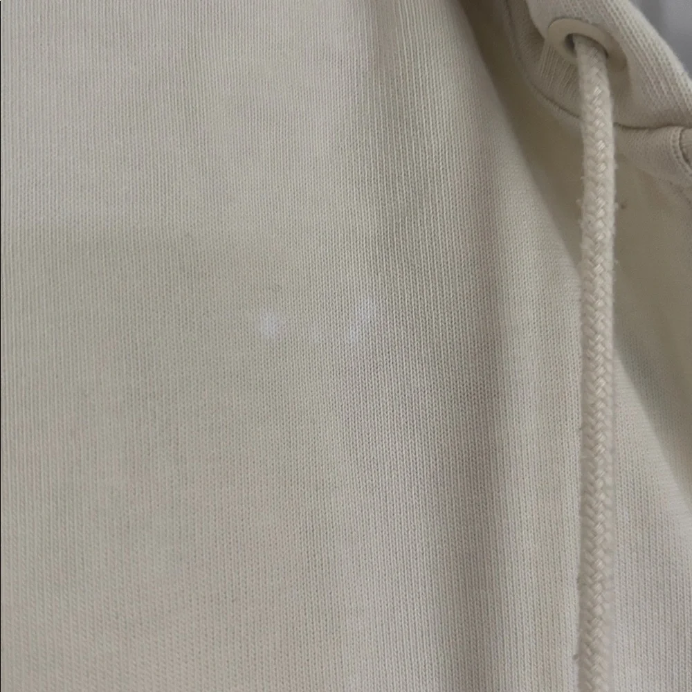 Nike Full Zip Hoodie Cream Loose Fit Waist Length Boxy Full Zip up Jacket Size S